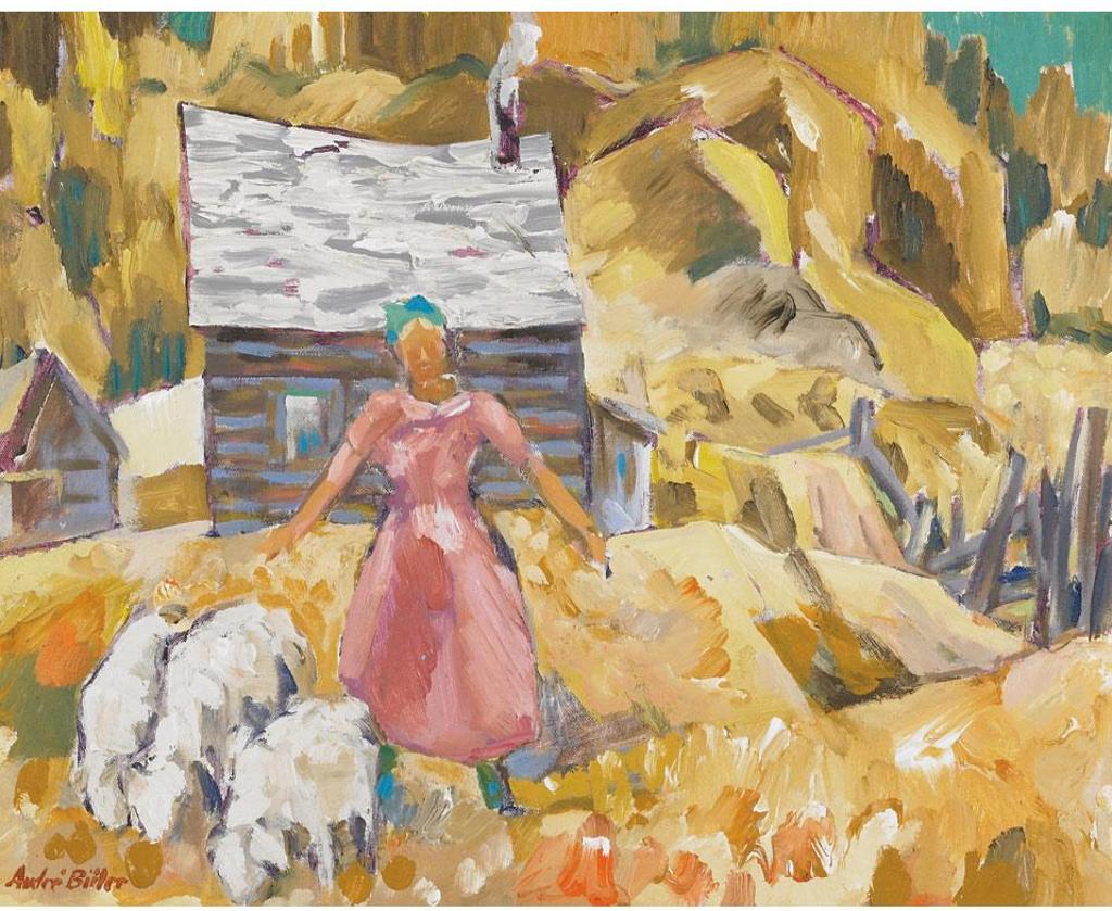 Andre Charles Bieler (1896-1989) - La Fille Aux Moutons, 1970