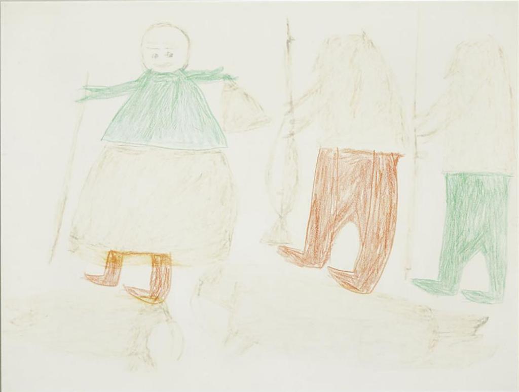 Parr (1893-1969) - Walrus Hunters With Bag, Avataq, And Harpoons