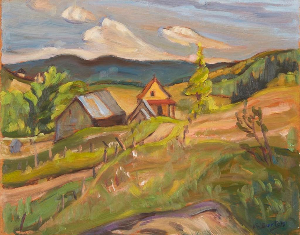 Ralph Wallace Burton (1905-1983) - Farm Scene; Walking down the Path