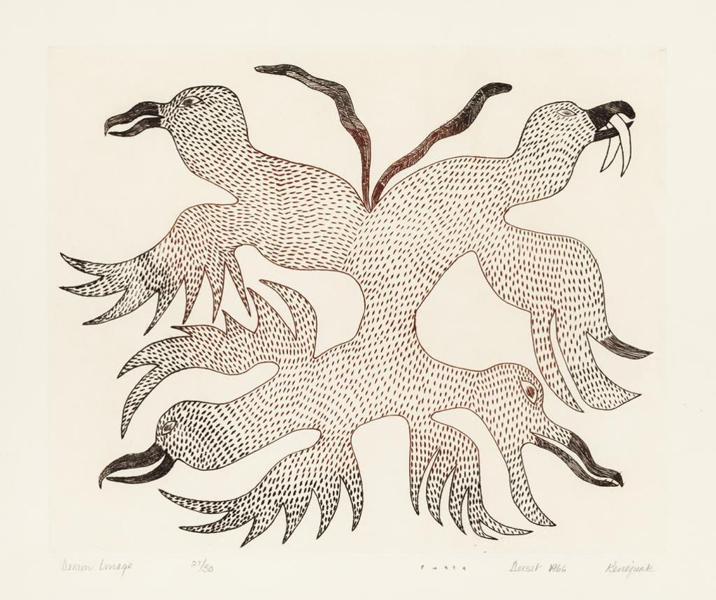 Kenojuak Ashevak (1927-2013) - engraving
