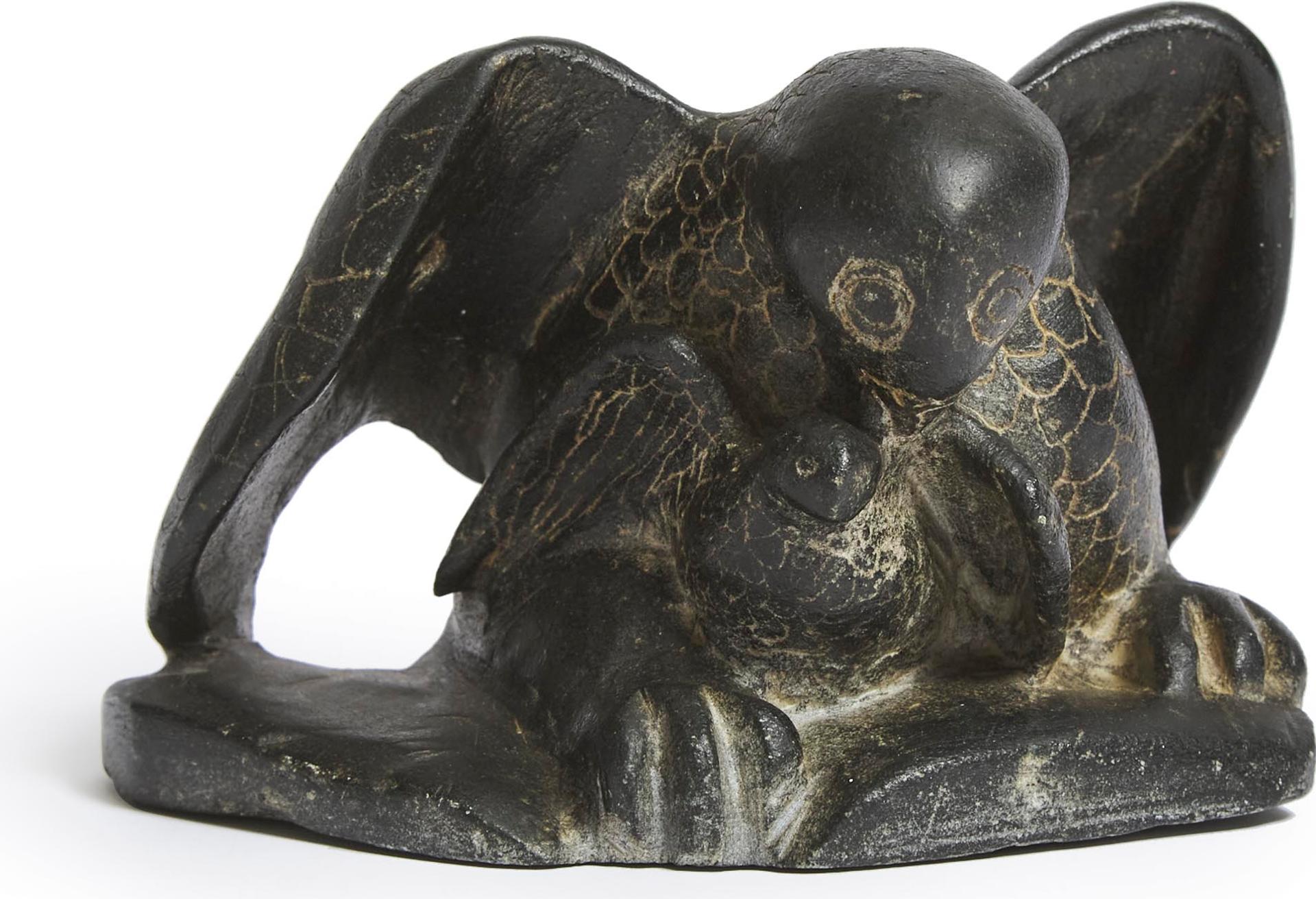 Davidialuk Alasua Amittu (1910-1976) - Eagle With Young, Ca. 1958