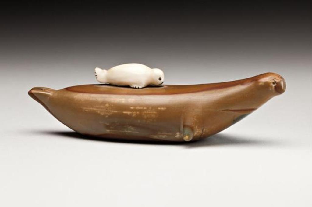 David Issuqangituq (1937) - Arctic Bay, Seal and Young, 1960s
