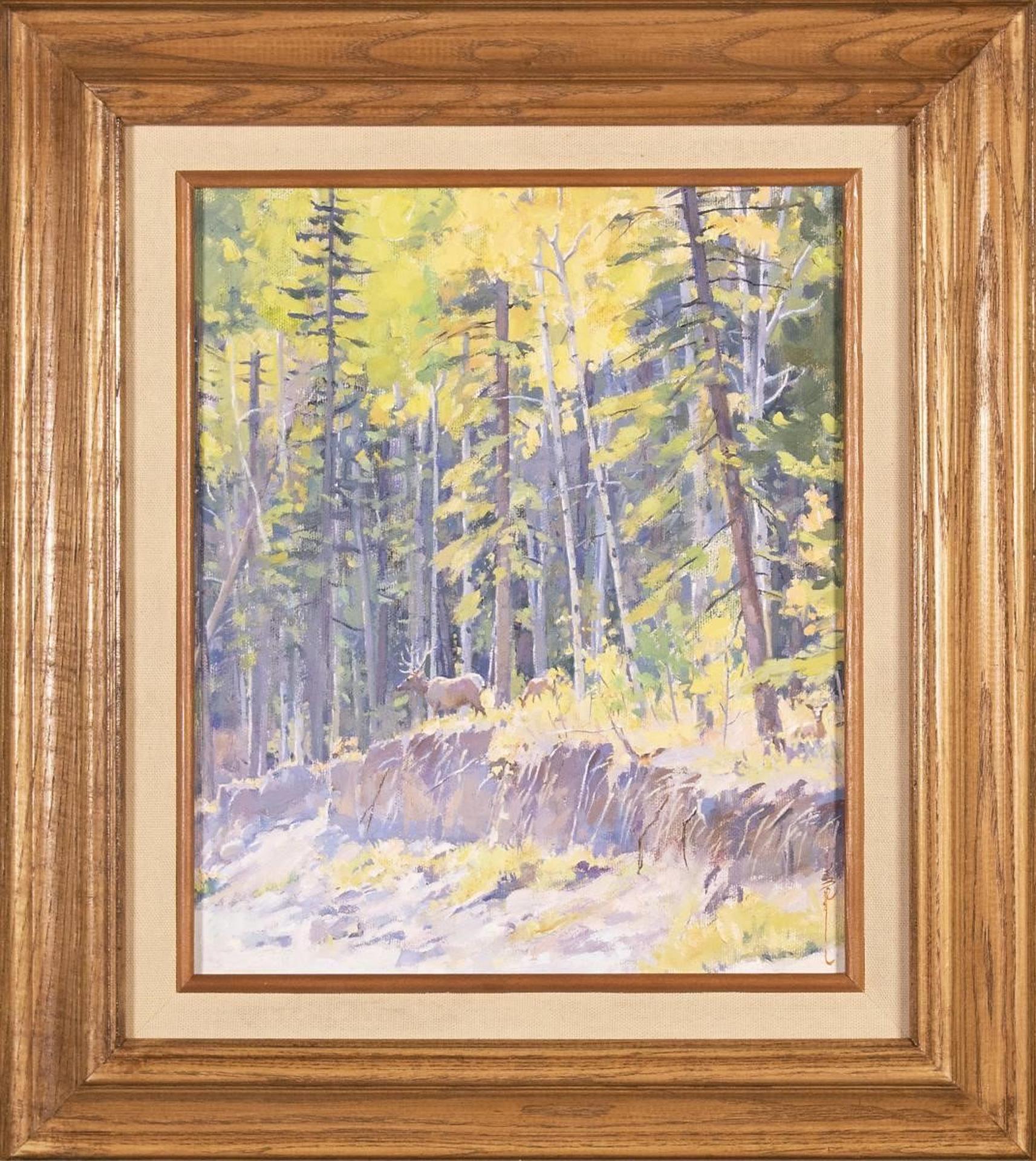 Enkhbold Dambadarjaa (1966) - September Near Elbow Falls; 2020