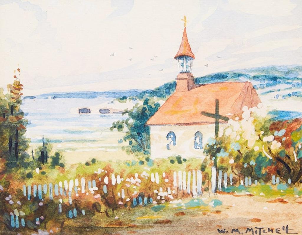 Willard Morse Mitchell (1879-1955) - The Indian Church at Tadoussac, P.Q