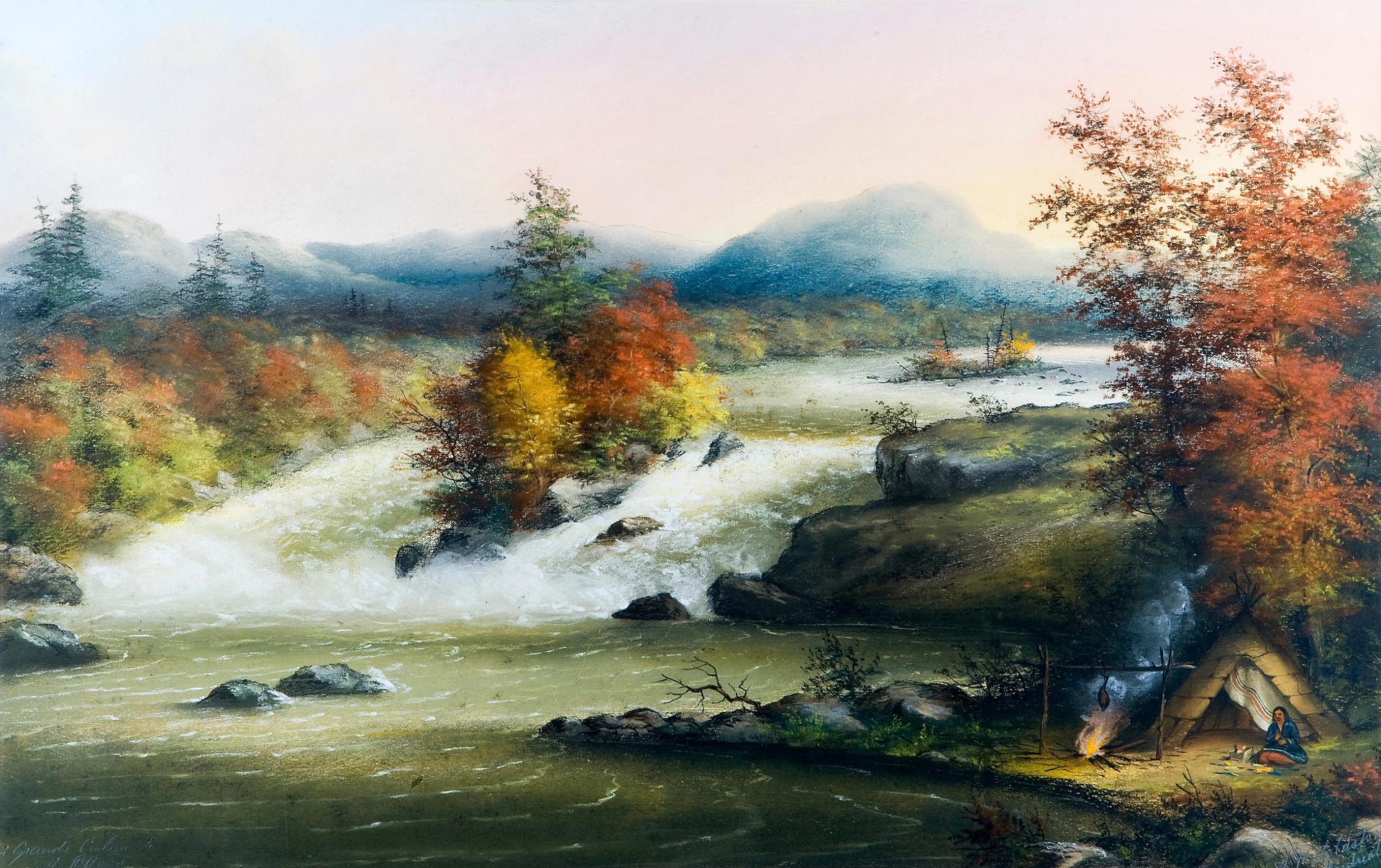 Alfred Worsley Holdstock (1820-1901) - Grand Calumet on the Ottawa