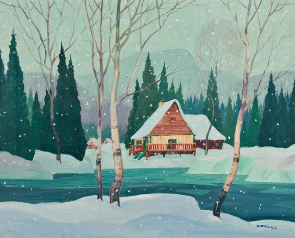 Graham Norble Norwell (1901-1967) - Winter Chalet in Laurentians