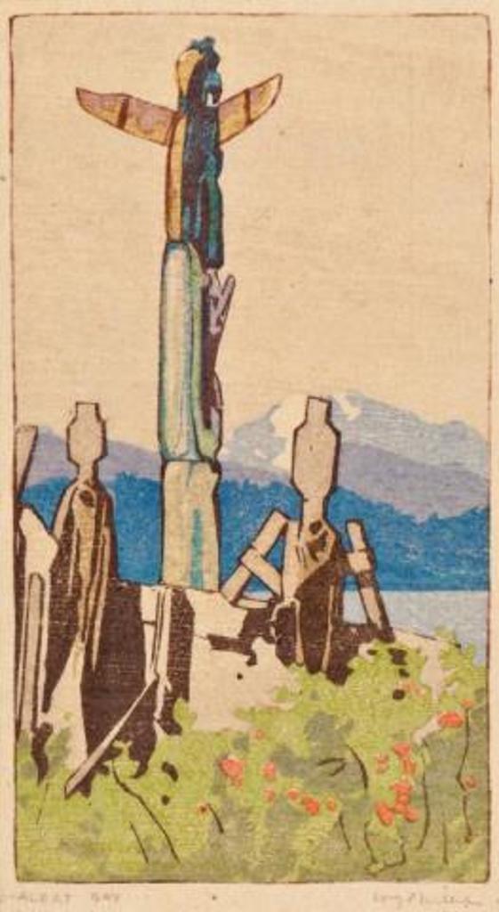 Walter Joseph (W.J.) Phillips (1884-1963) - Totems, Alert Bay