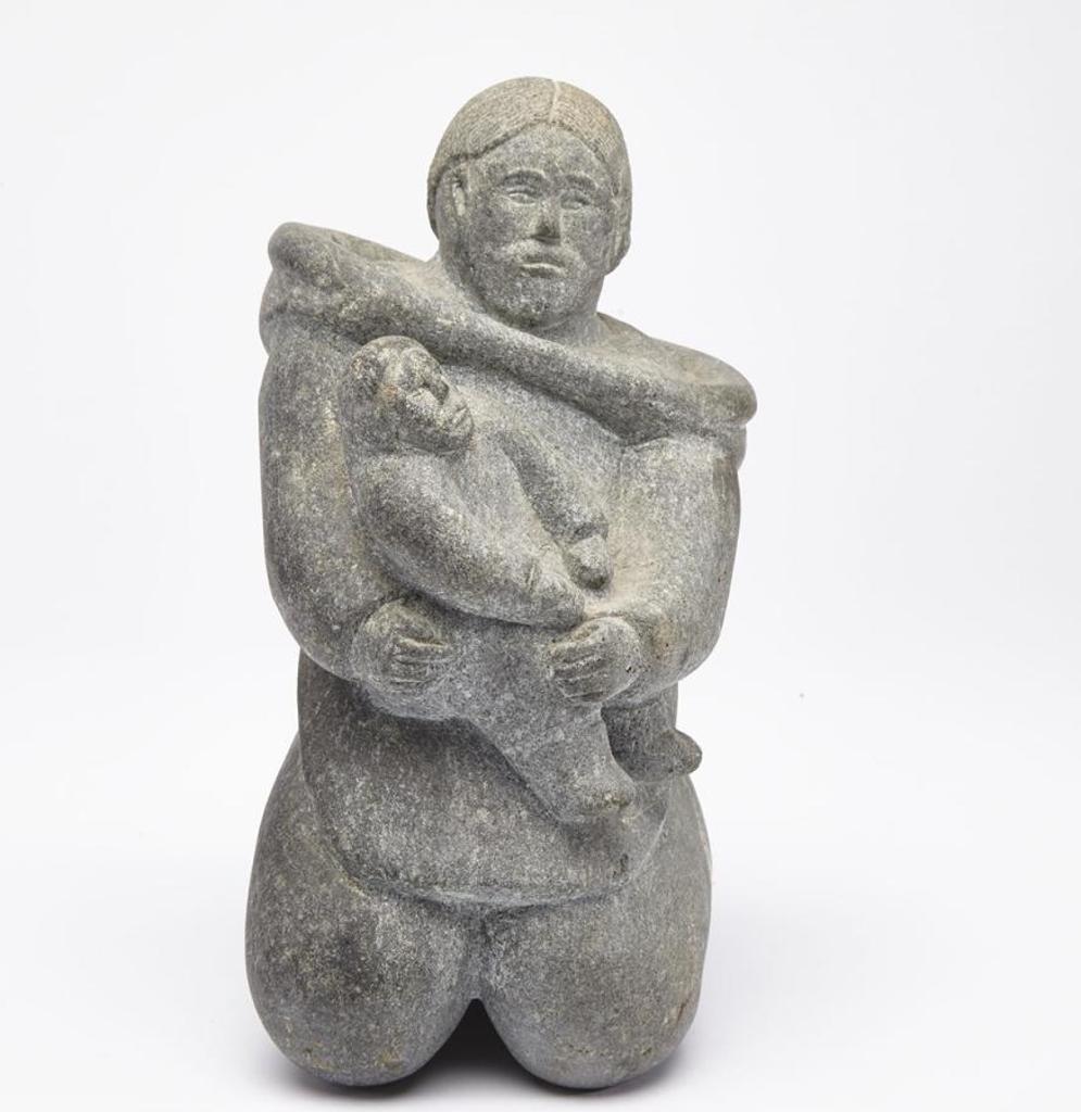 Mary Sanaaq Papigatok (1910-1987) - Kneeling Woman Holding Her Child