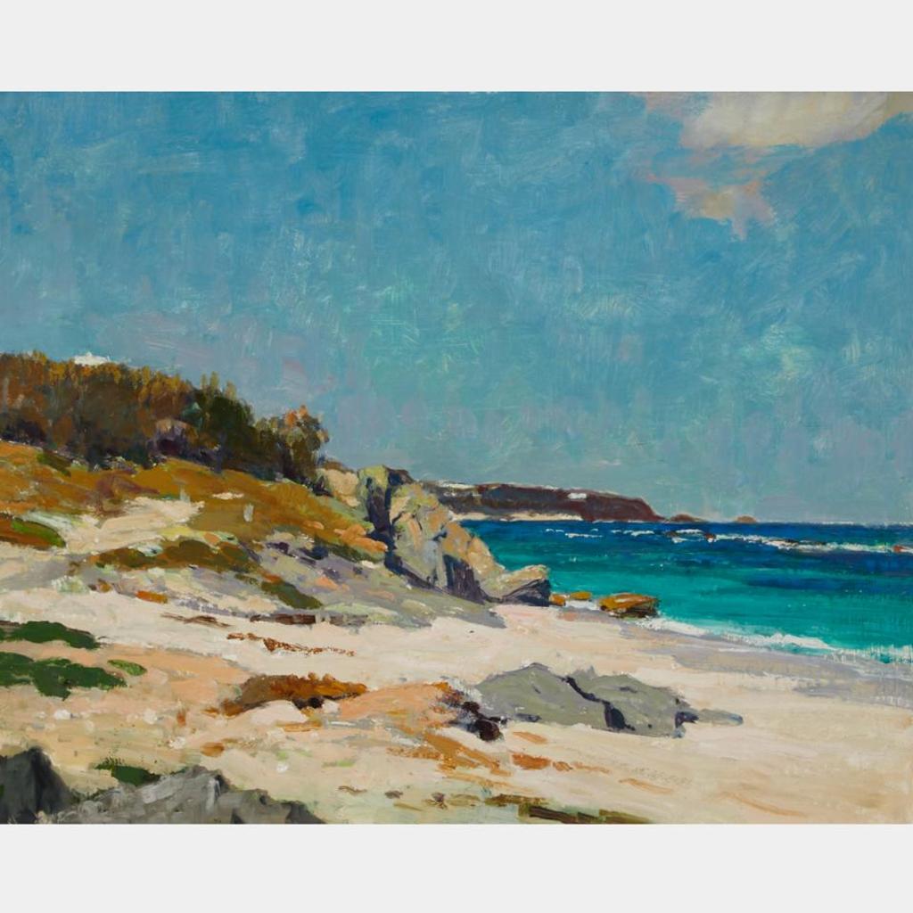 Richard Jack (1866-1952) - Bathing Beach, Pink Beach Club