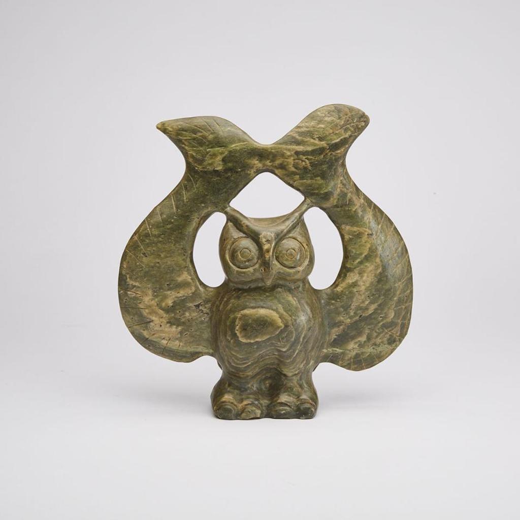 Jonasie Quarqortok Qarqortoq Faber (1944) - Owl With Outsretched Wings