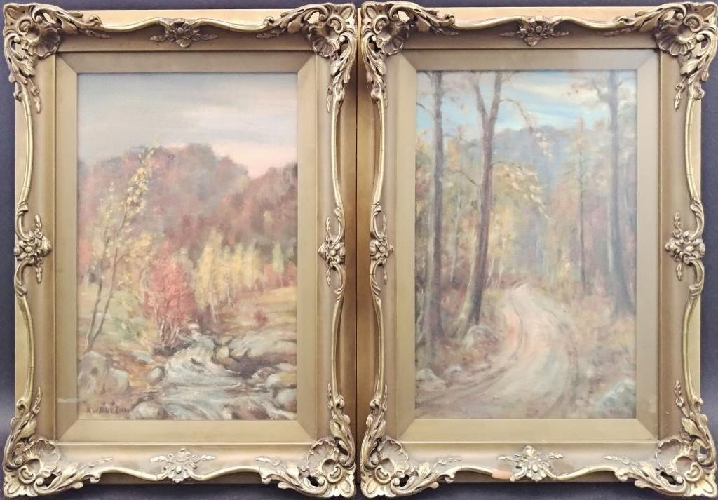 Ralph Wallace Burton (1905-1983) - Pair of Autumn Landscapes, c. 1920s