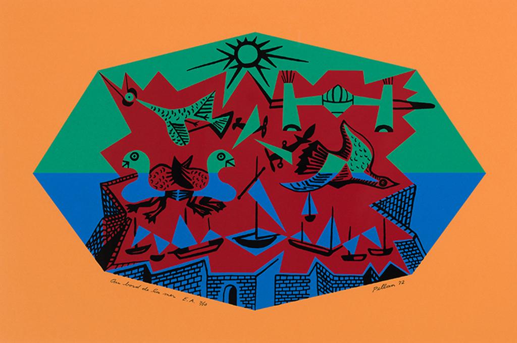 Alfred Pellan (1906-1988) - Au bord de la mer