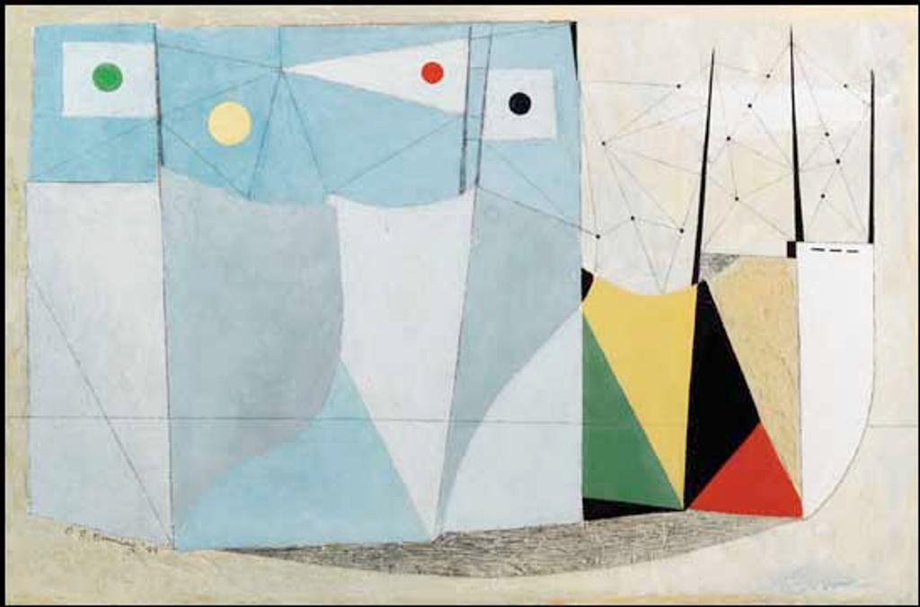 Bertram Charles (B.C.) Binning (1909-1976) - Four Ships in Variable Weather No. 1