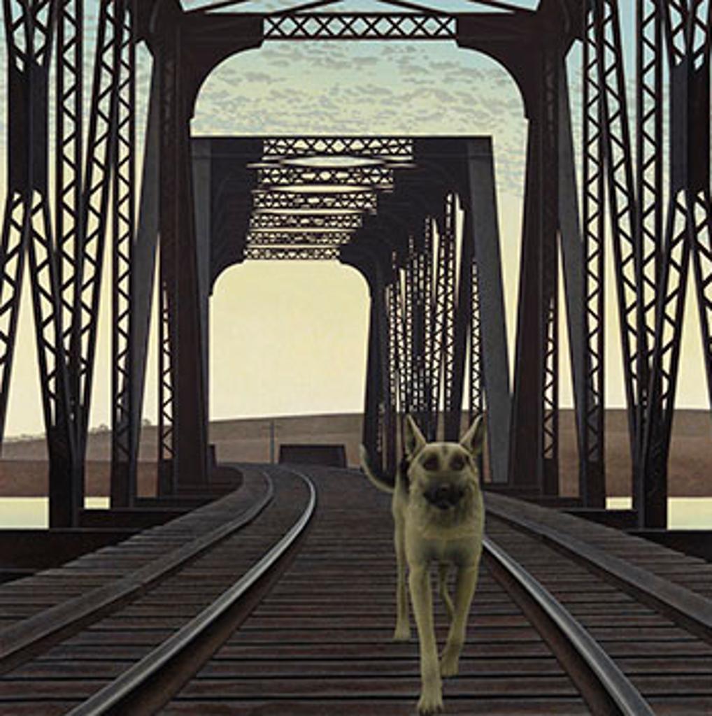 Alexander (Alex) Colville (1920-2013) - Dog and Bridge