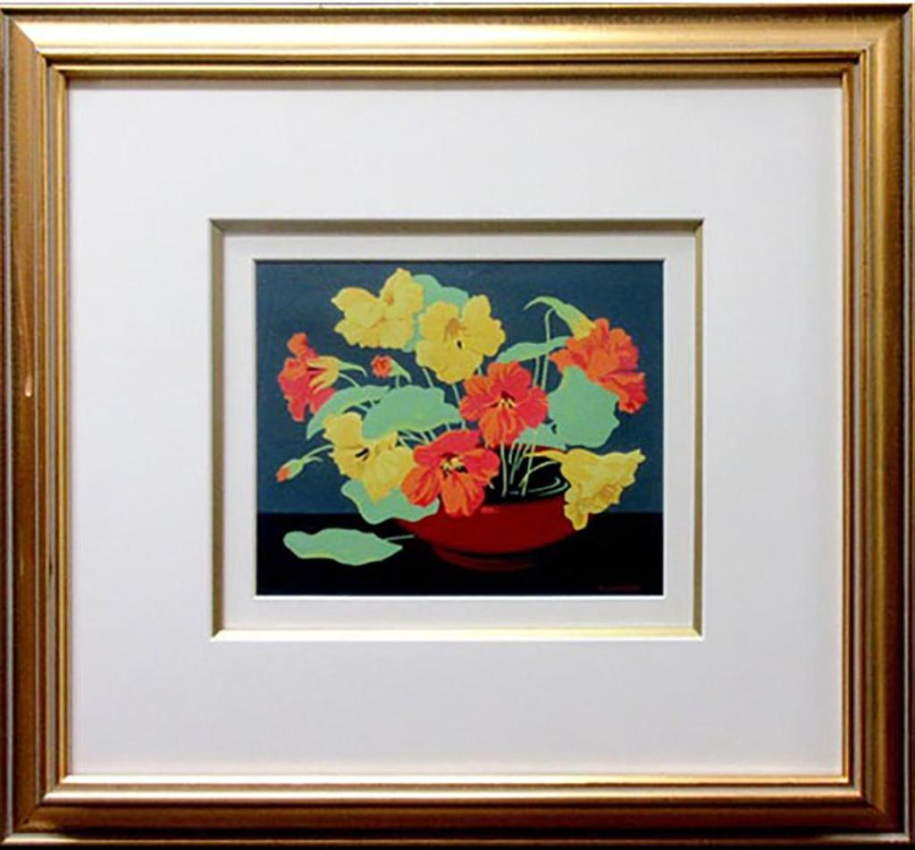 Alfred Joseph (A.J.) Casson (1898-1992) - Nasturtiums In Red Bowl