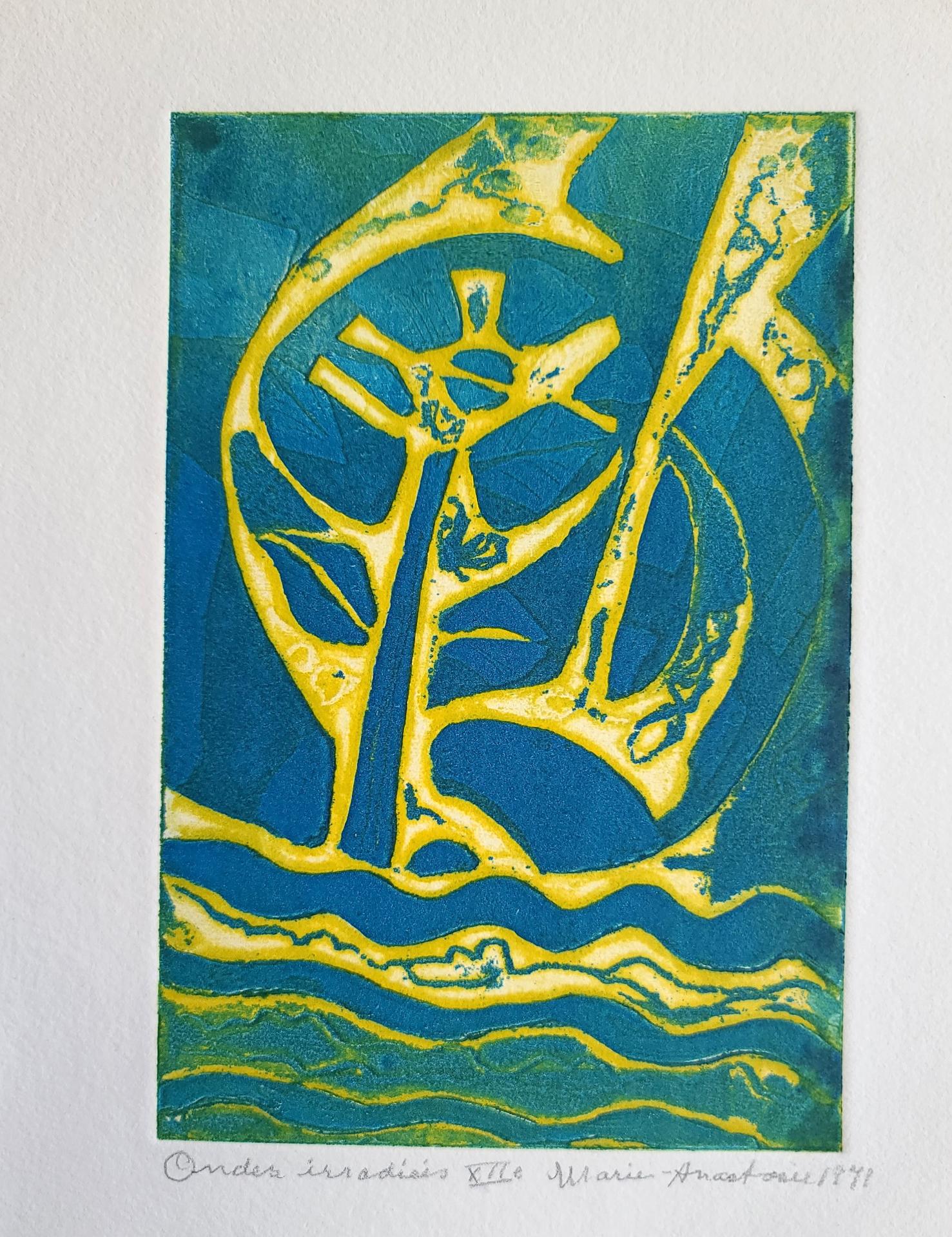 Marie Anastasie - Ondes irradiées XII (tirée du livre d'artiste «L'invisible»), 1971