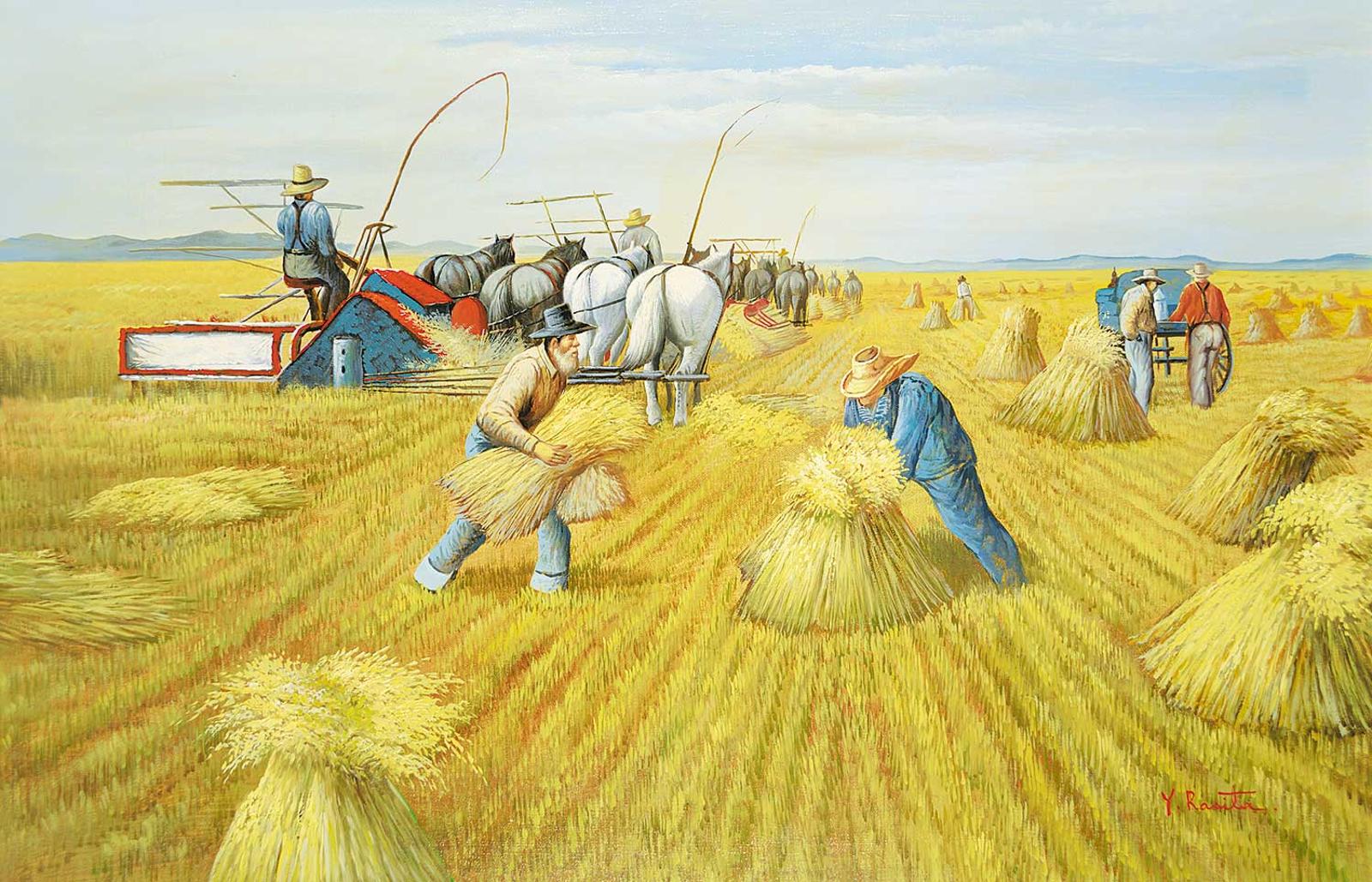 Y. Rasita - Untitled - Collecting the Stooks