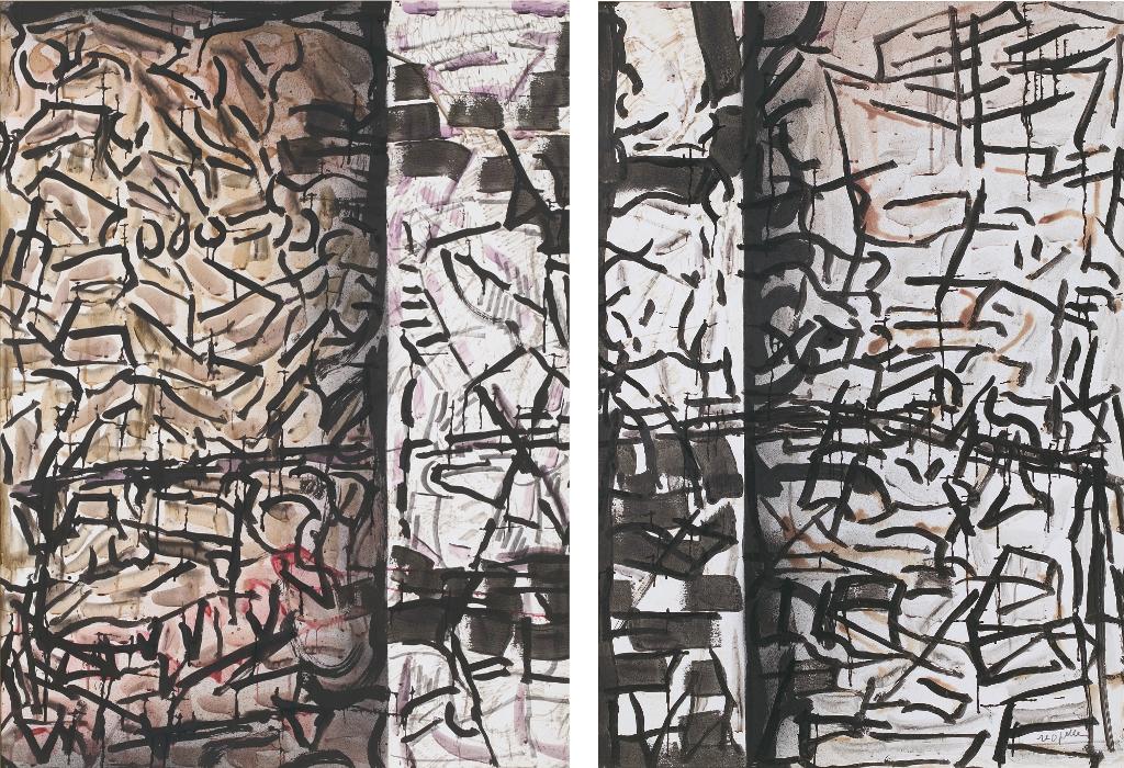 Jean-Paul Riopelle (1923-2002) - Abstraction Dyptique