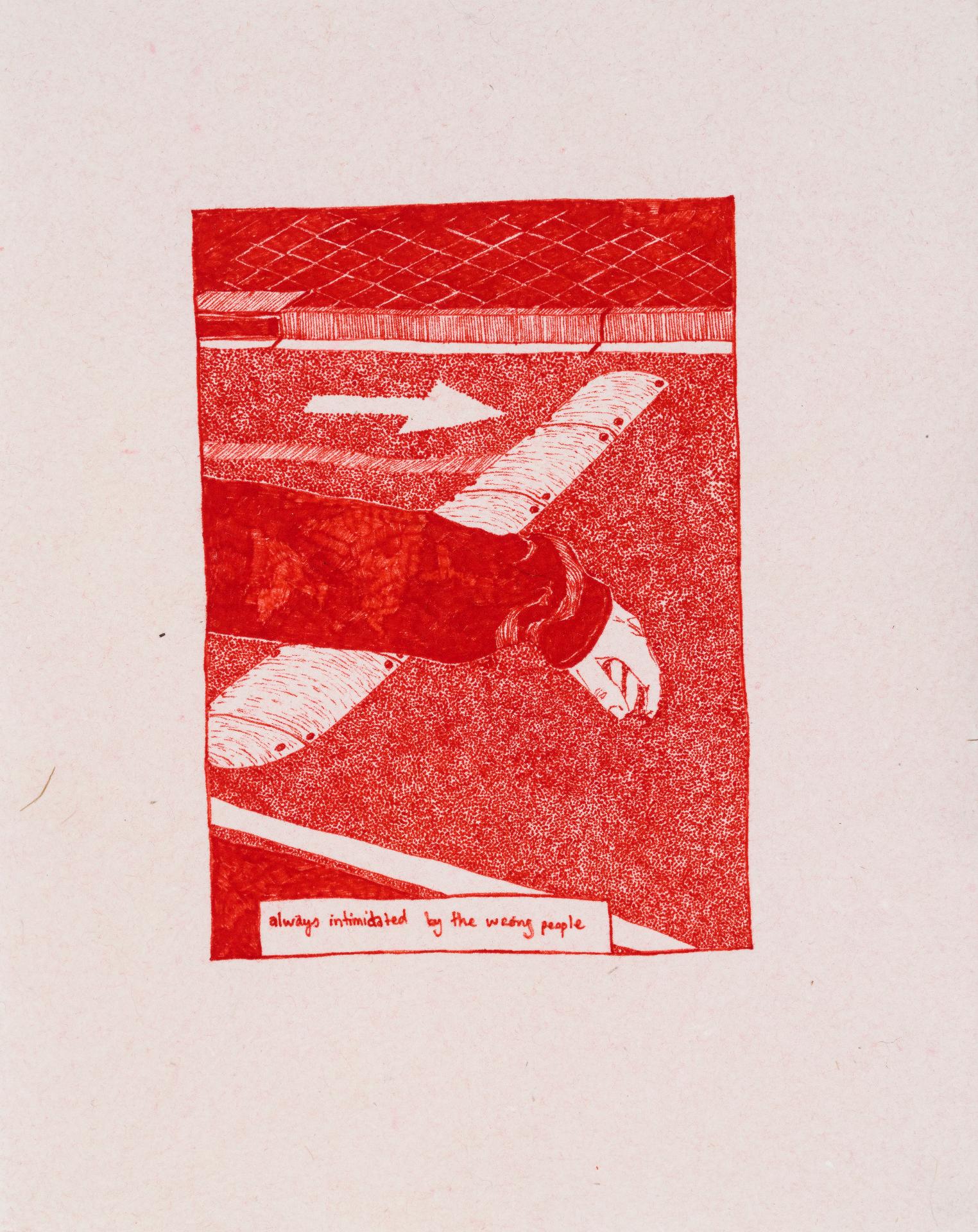 Louise Campion - The human head is really heavy n°3 (intimidated), 2020