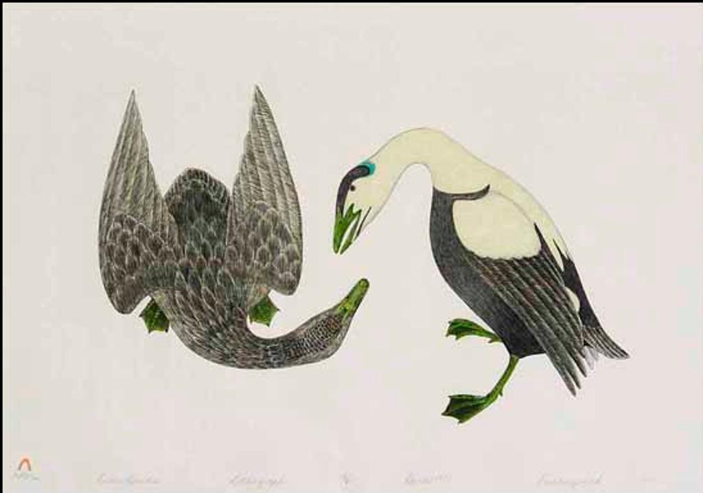 Kananginak Pootoogook (1935-2010) - Eider Ducks (02883/2013-2099)