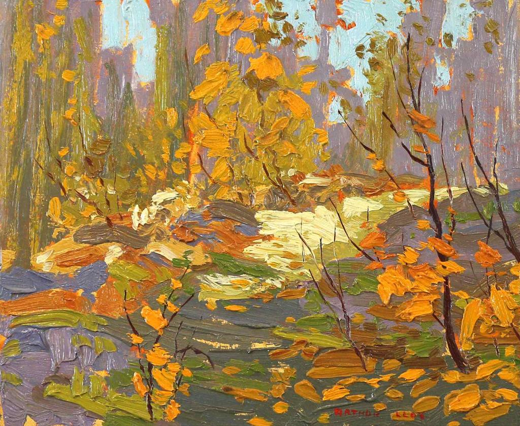 Arthur George Lloy (1929-1986) - Leaves On The Path; 1981