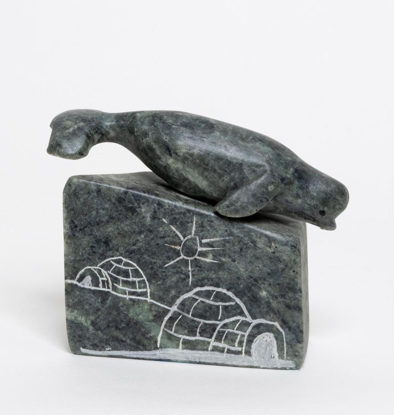 Peter John Mitchell (1962) - Whale on Etched Base