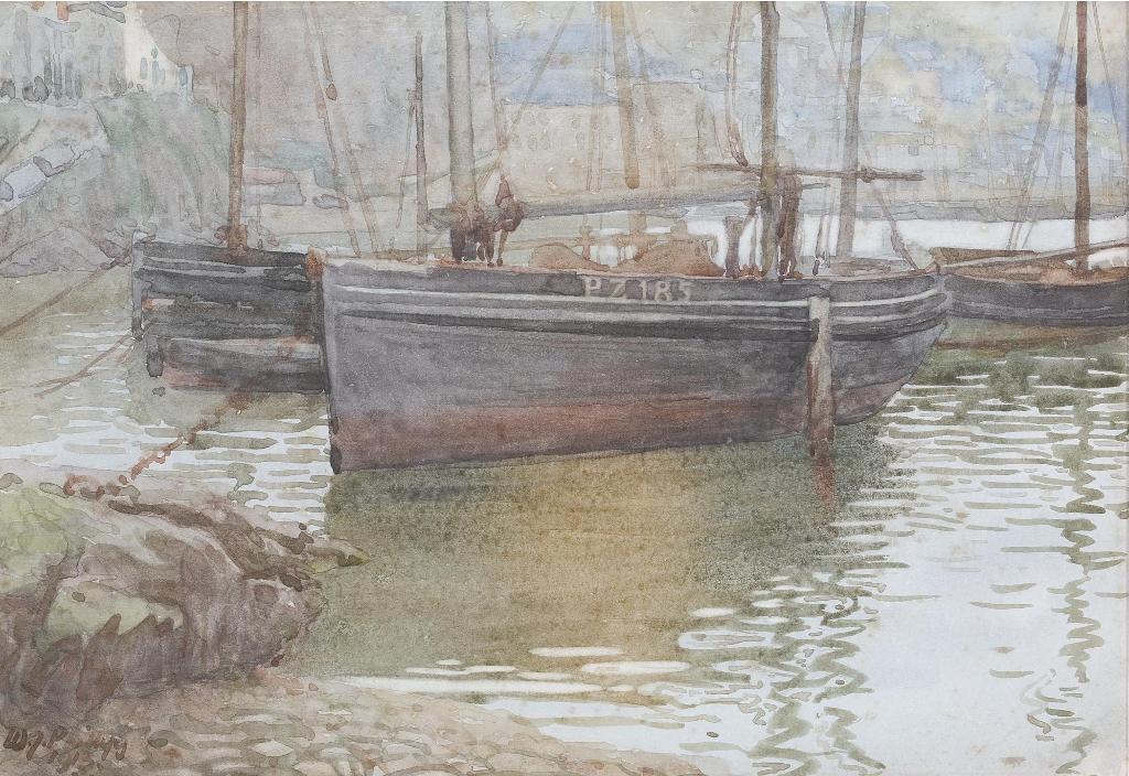 Walter Joseph (W.J.) Phillips (1884-1963) - Newlyn Harbour