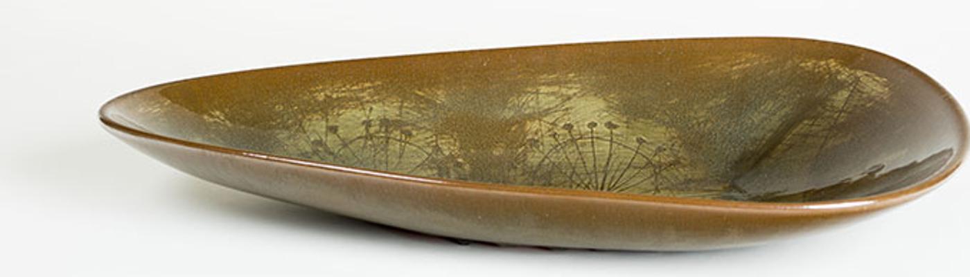 Louis de Gonzague Pascal Archambault (1915-2003) - Earthenware plate
