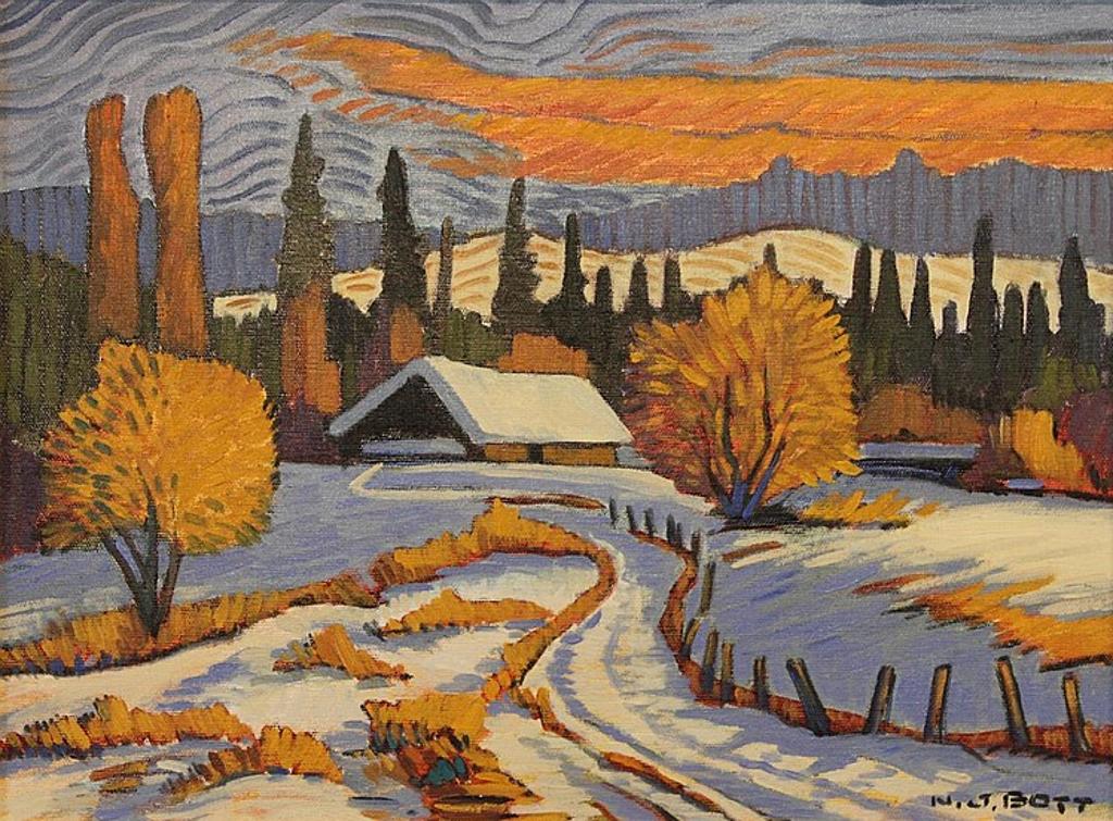 Nicholas Johannes Bott (1941-2021) - Barn in the Snow