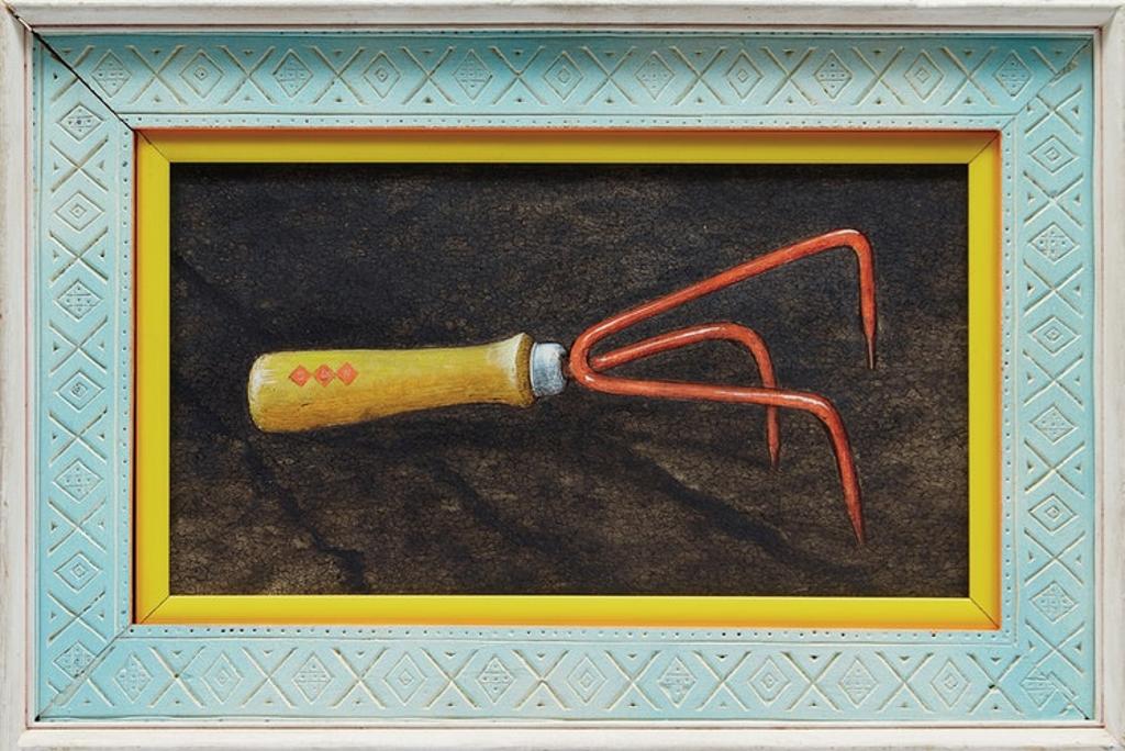 William Kurelek (1927-1977) - Hand Garden Rake / Three to Get Married