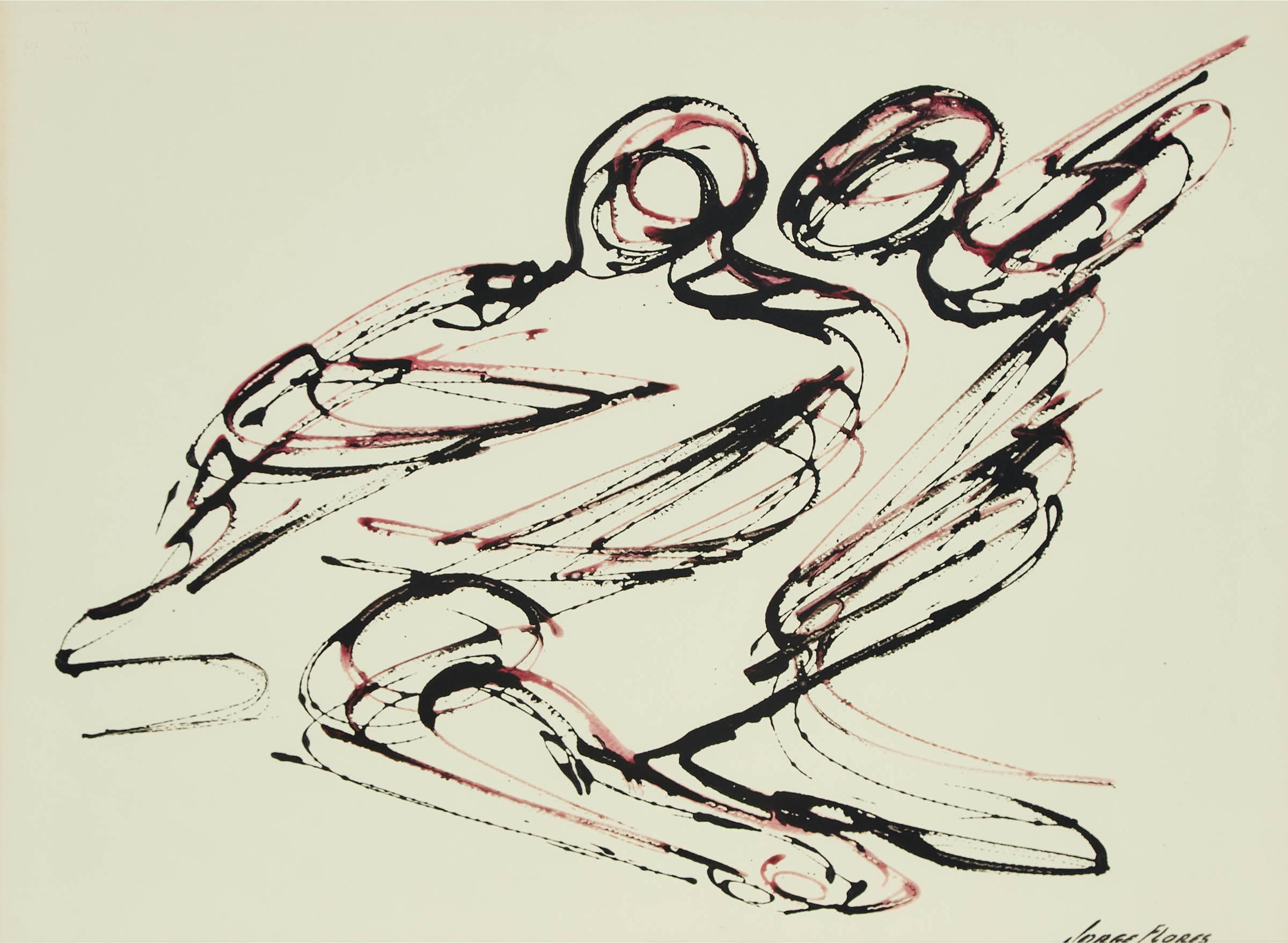 Jorge Flores - Untitled (Figural Abstract)