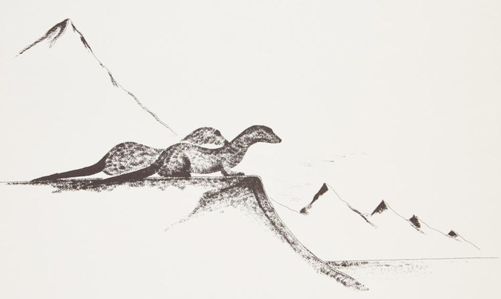 Benjamin Chee Chee (1944-1977) - Sea Otter; Mountain Sheep