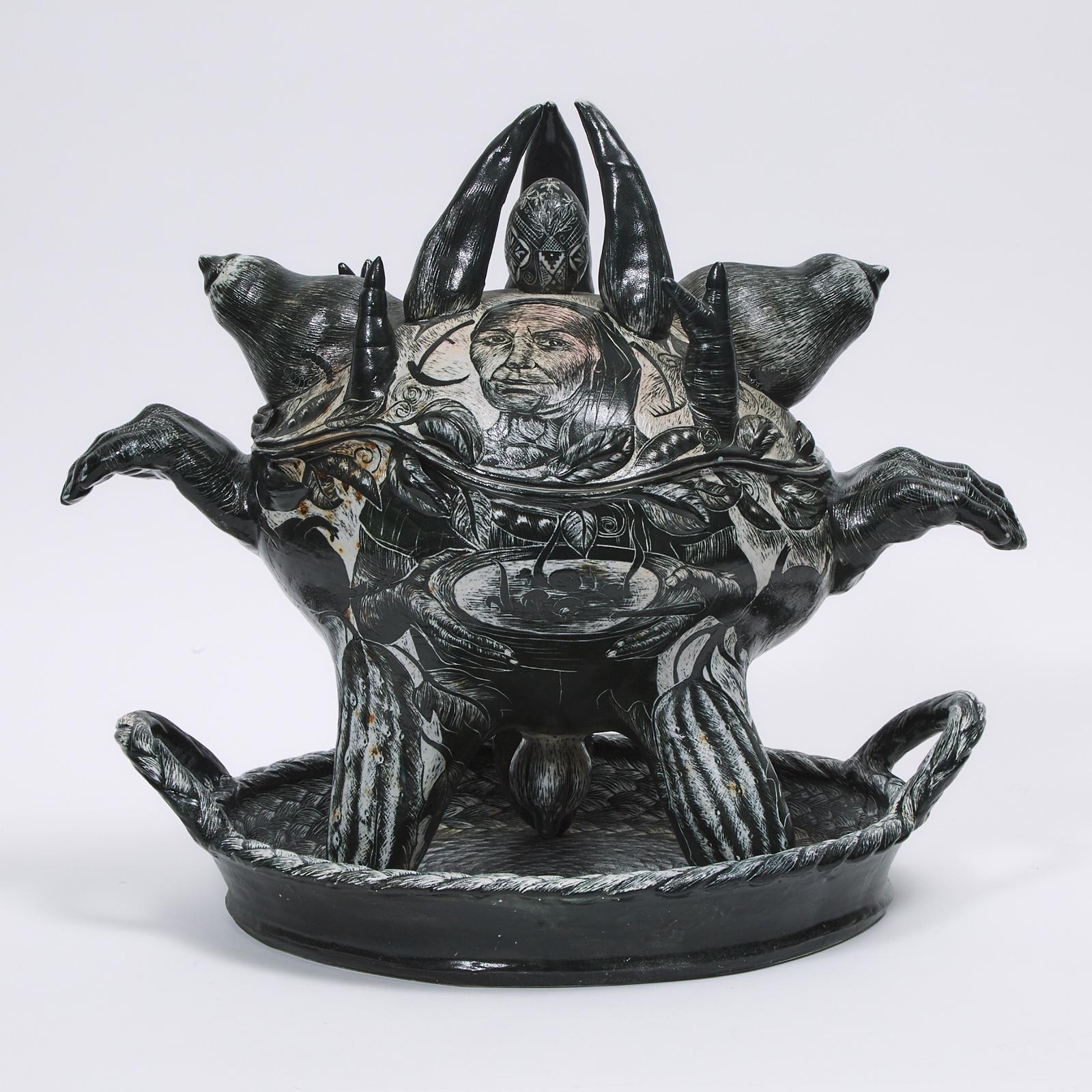 David Regan (1964) - Russian Borscht Tureen On Stand