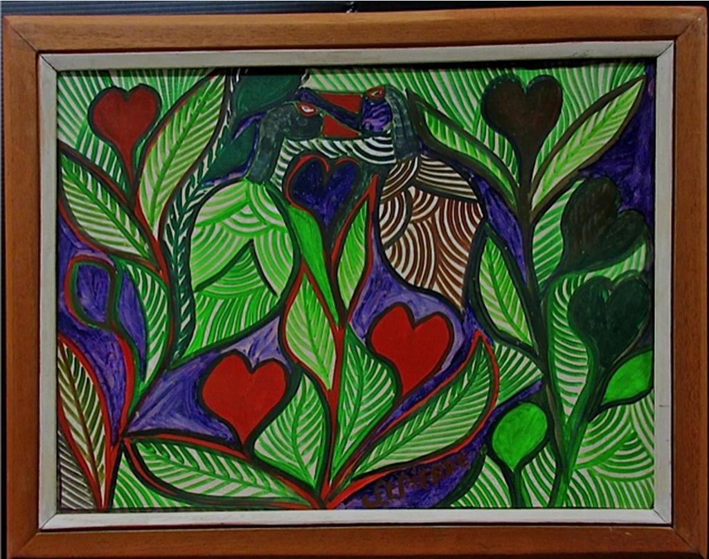 St. Pierre Toussaint (1923-1985) - Untitled (Lovebirds)