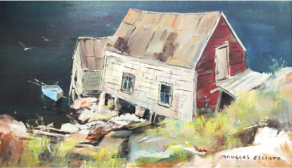 Douglas Ferfguson Elliott (1916-2012) - Motif at Prospect  Nova Scotia