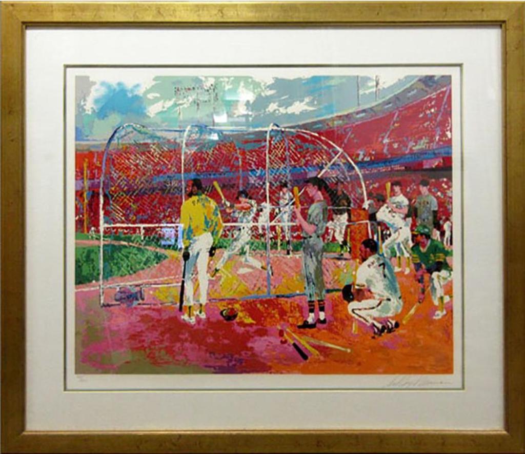 Leroy Neiman (1926-2012) - Bay Area Baseball, 1990