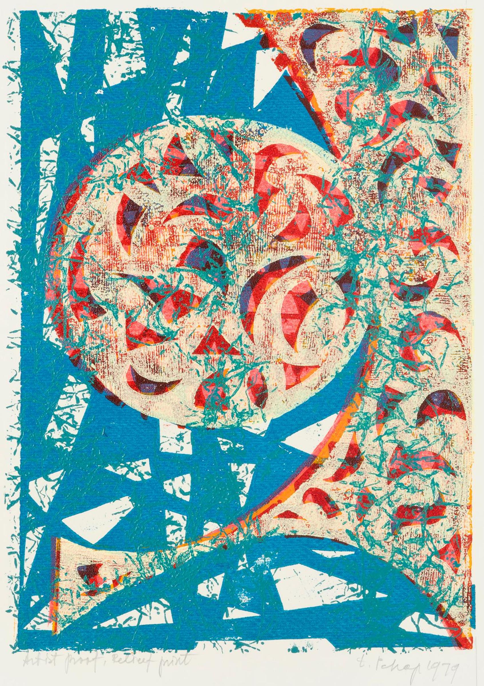Eric Konstantin Pehap (1912-1971) - Turquoise Abstract