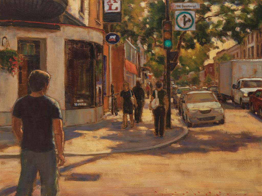 Richard Montpetit (1950) - Le soleil de retour, rue Mt. Royal