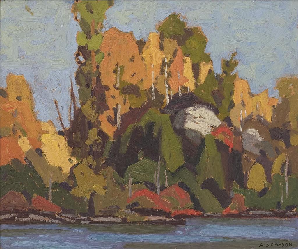 Alfred Joseph (A.J.) Casson (1898-1992) - On The River - Rockwood