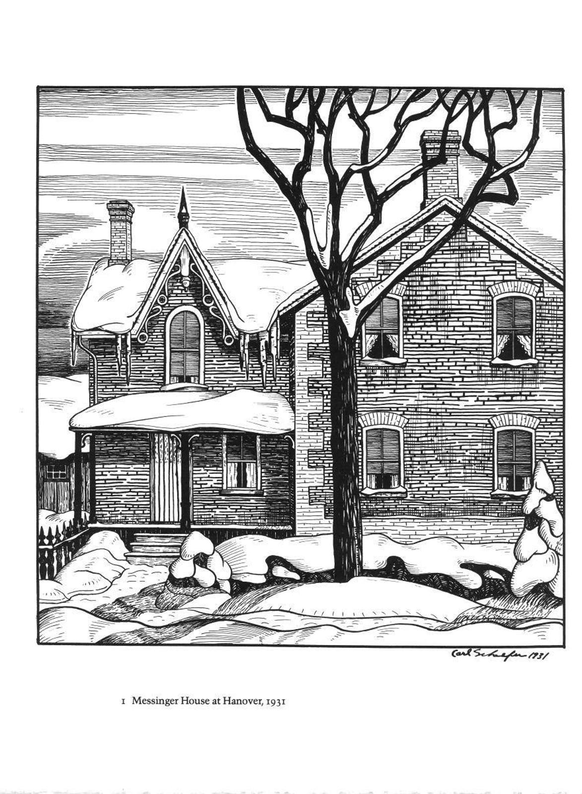 Carl Fellman Schaefer (1903-1995) - 12 FARM DRAWINGS 1927-1932 (FOLIO); 1980
