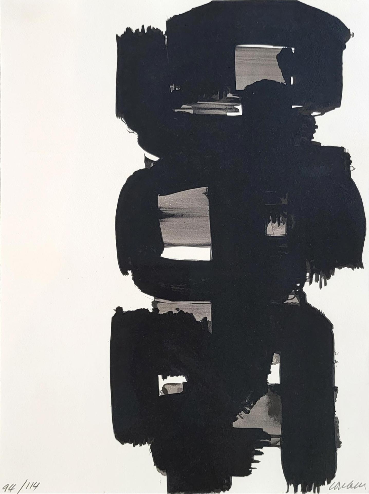 Pierre Soulages (1919-2022) - Lithographie n°18, 1968