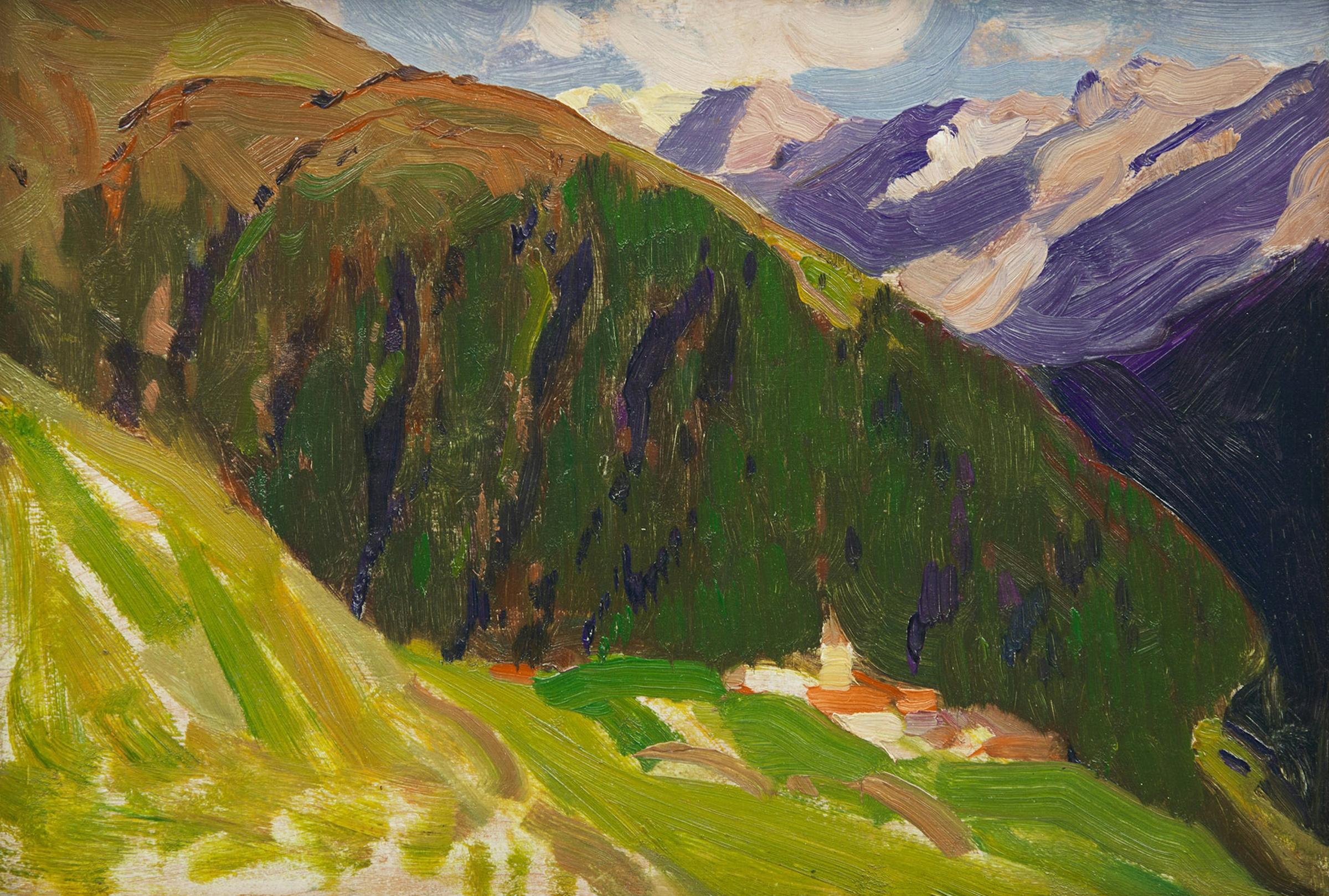 Clarence Alphonse Gagnon (1881-1942) - Dans les Grisons, Switzerland