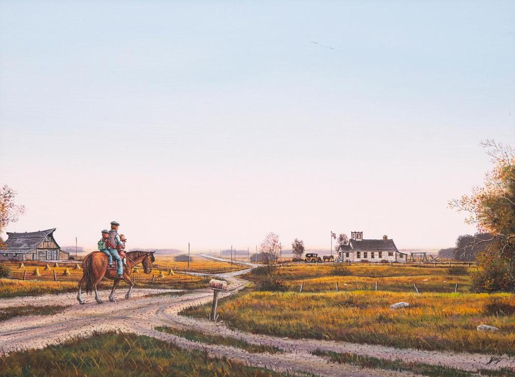 Bob Millard (1947-2014) - Untitled - Off to School