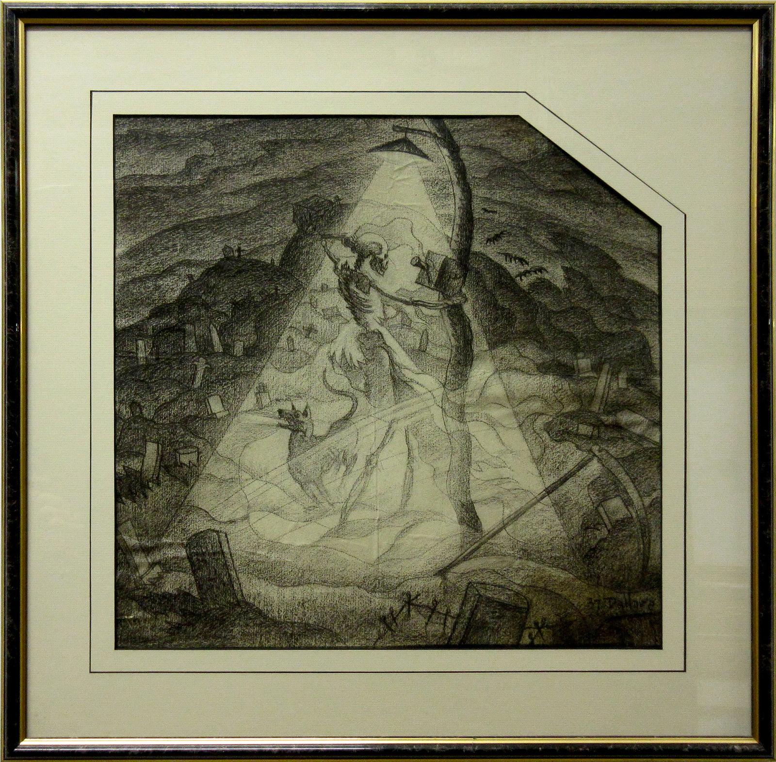 Jean-Philippe Dallaire (1916-1965) - Untitled (Grim Reaper Calling)