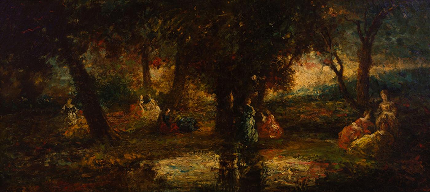 Adolphe J.T. Monticelli (1824-1886) - A Garden Party