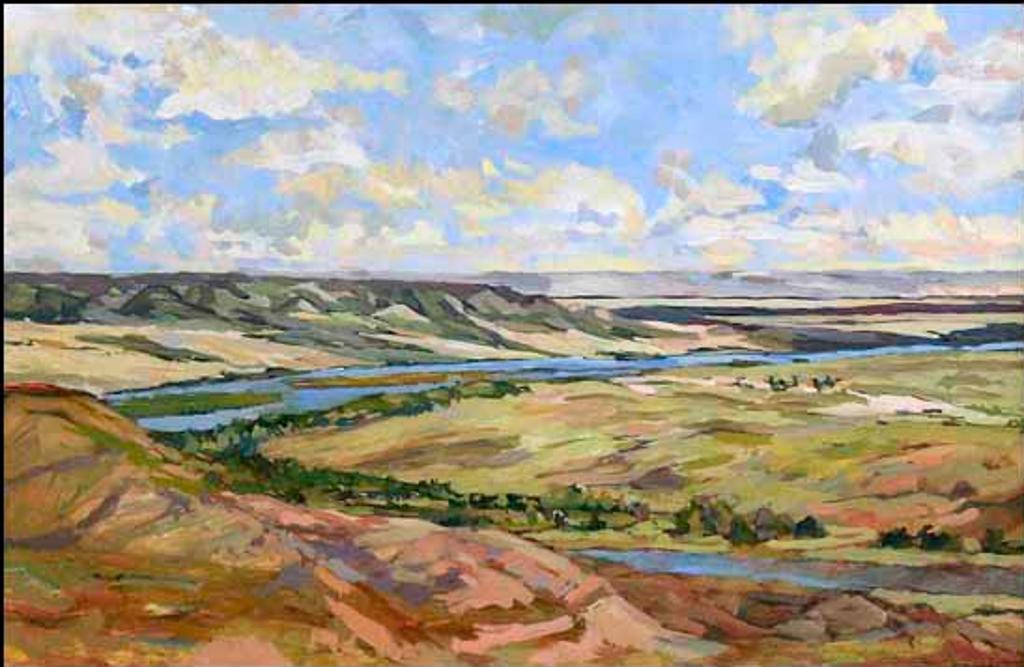 Joan Van Belkum (1928-2014) - Windy Day in the Coulees (02720/2013-1458)