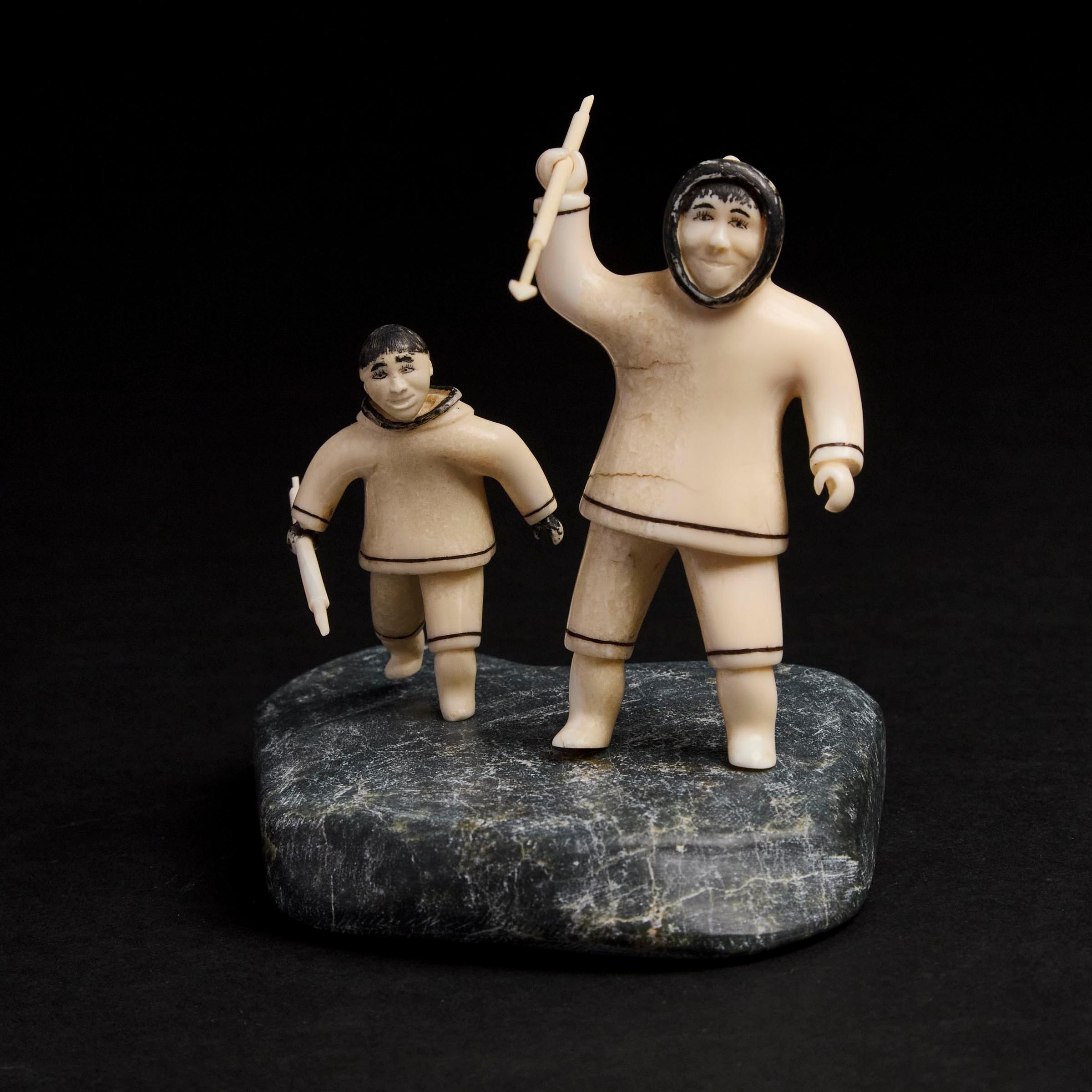 Sheokjuk Oqutaq (1920-1982) - Hunting Scene, Ca. 1949