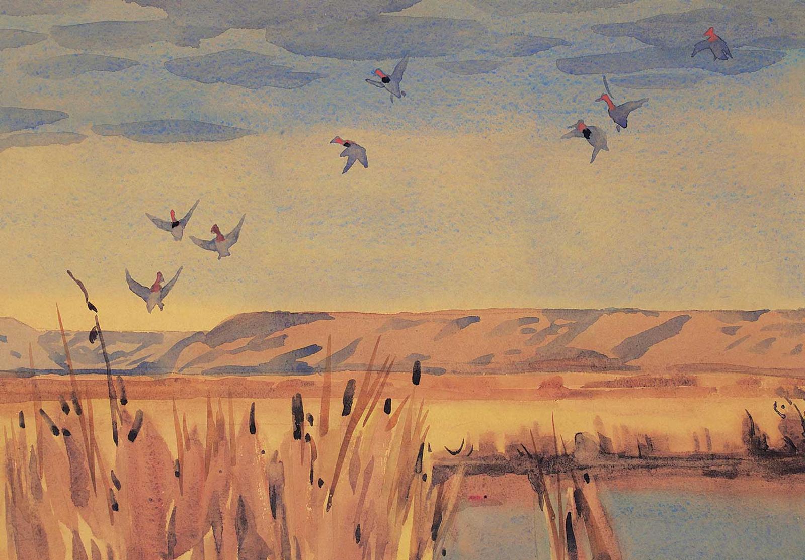 Illingworth Holey (Buck) Kerr (1905-1989) - Redheads, Last Mountain Marsh