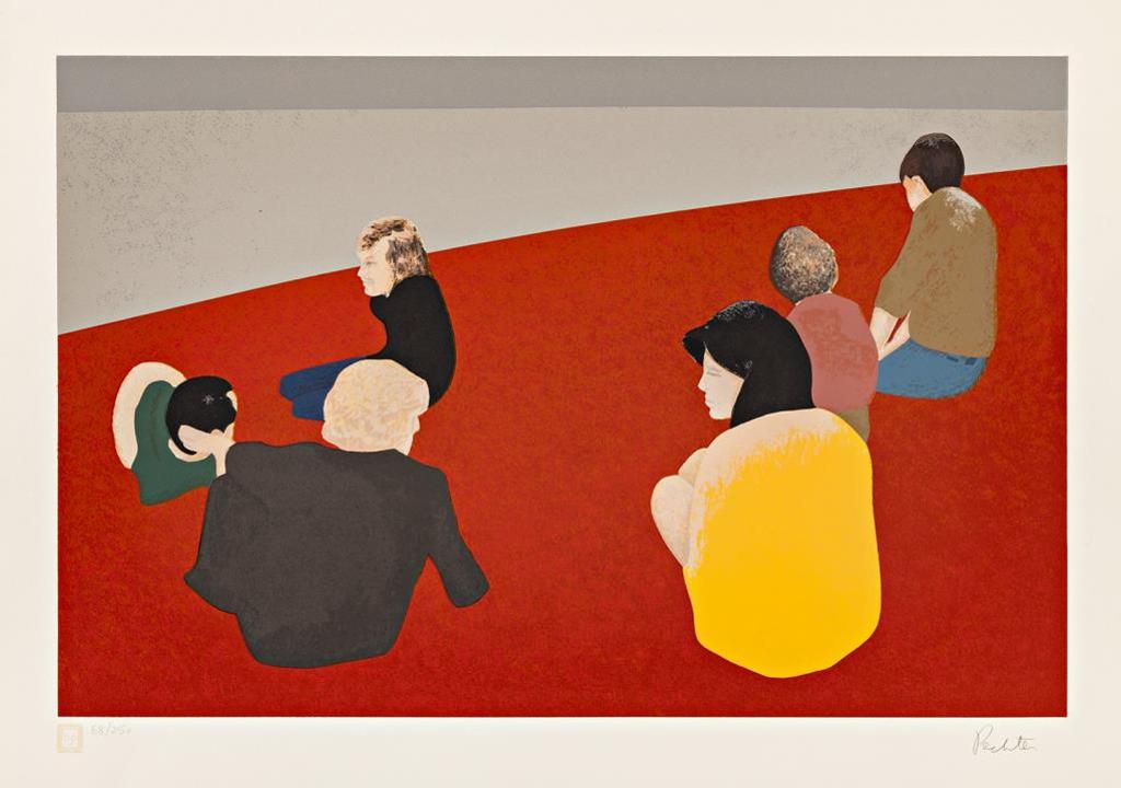 Charles Pachter (1942) - Six Figures in a Landscape