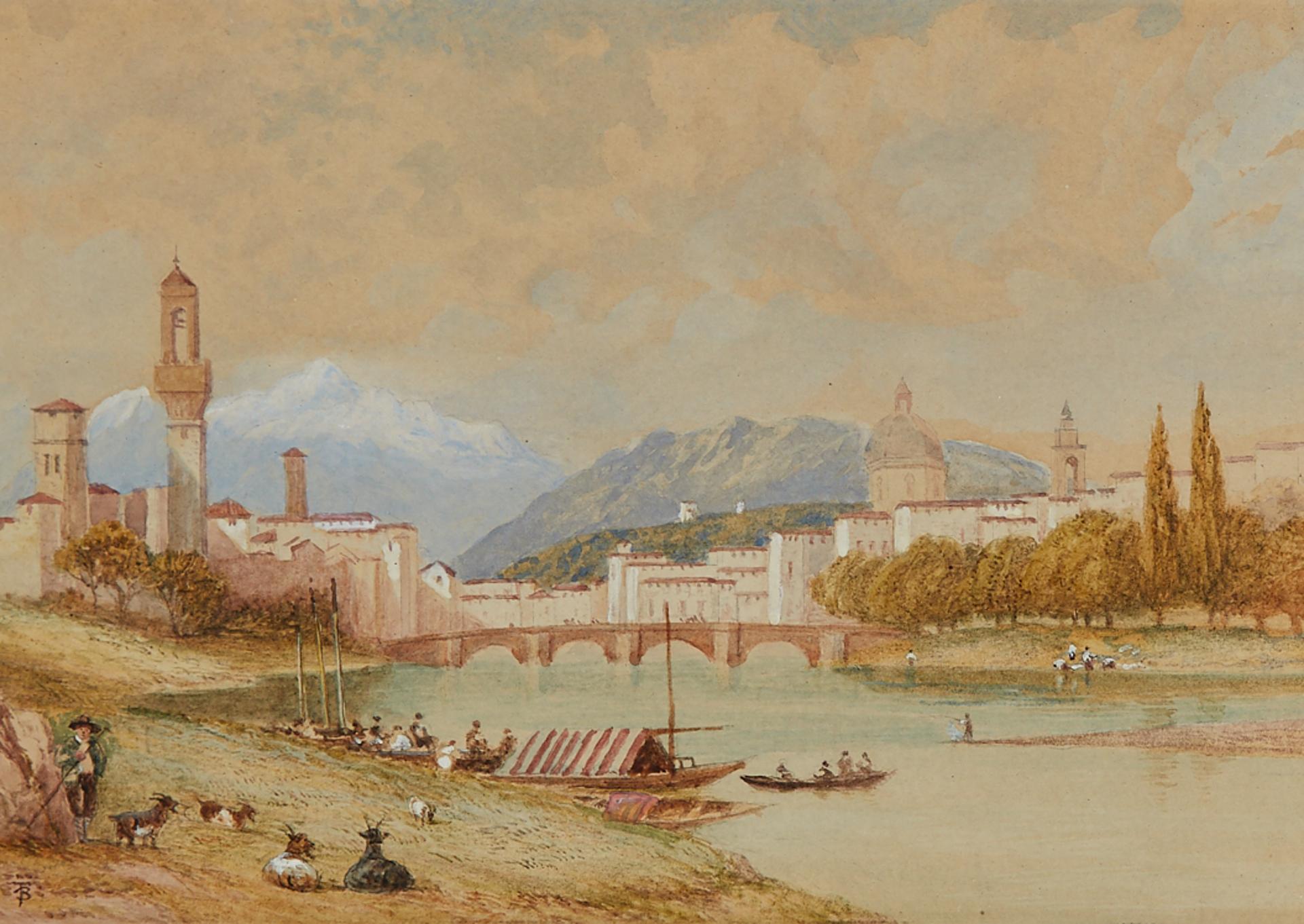 Myles Birket Foster (1825-1899) - Florence From The Arno